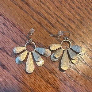 Gold-Toned Petal Earrings